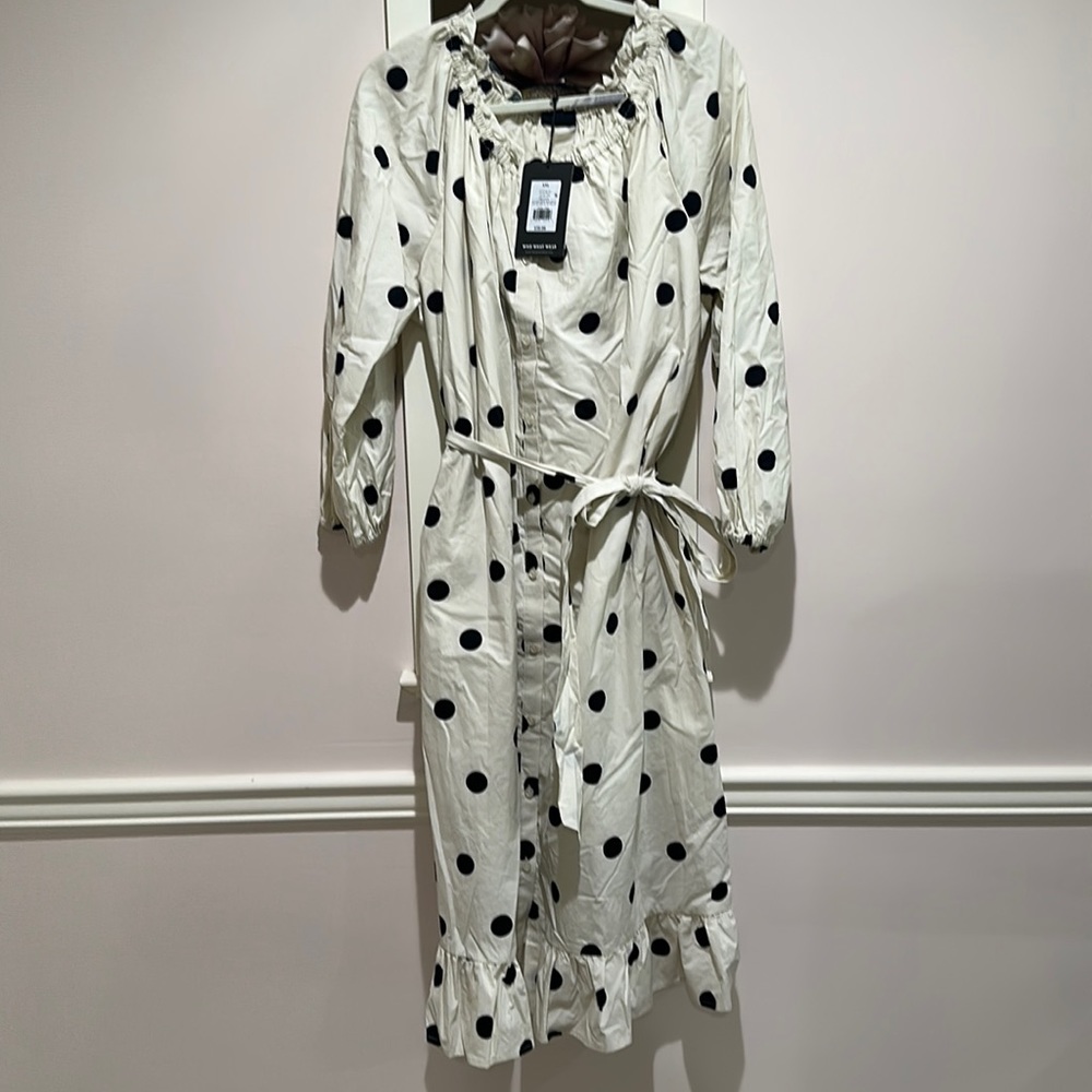 Who what wear polka dot dress